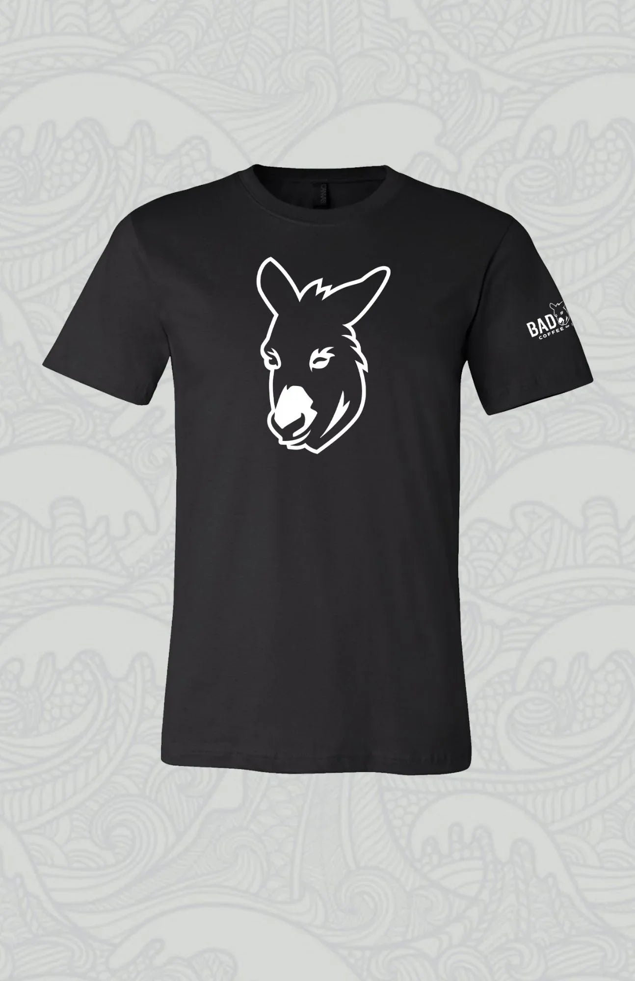 Short Sleeve Shirt | Black Bad Ass Coffee of Hawaii Jack Logo