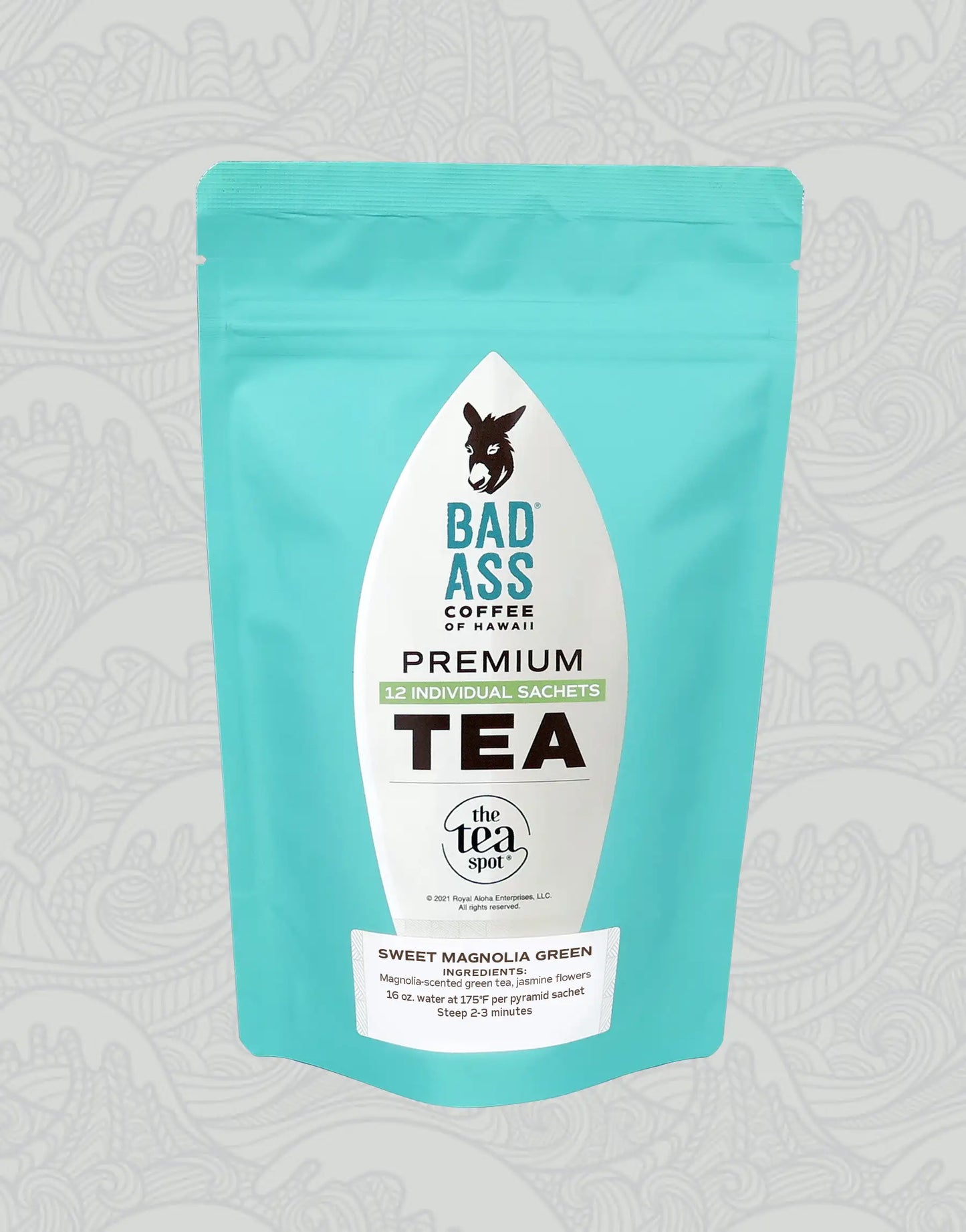Premium Tea Sachets | Sweet Magnolia Green Tea - 12 Pack