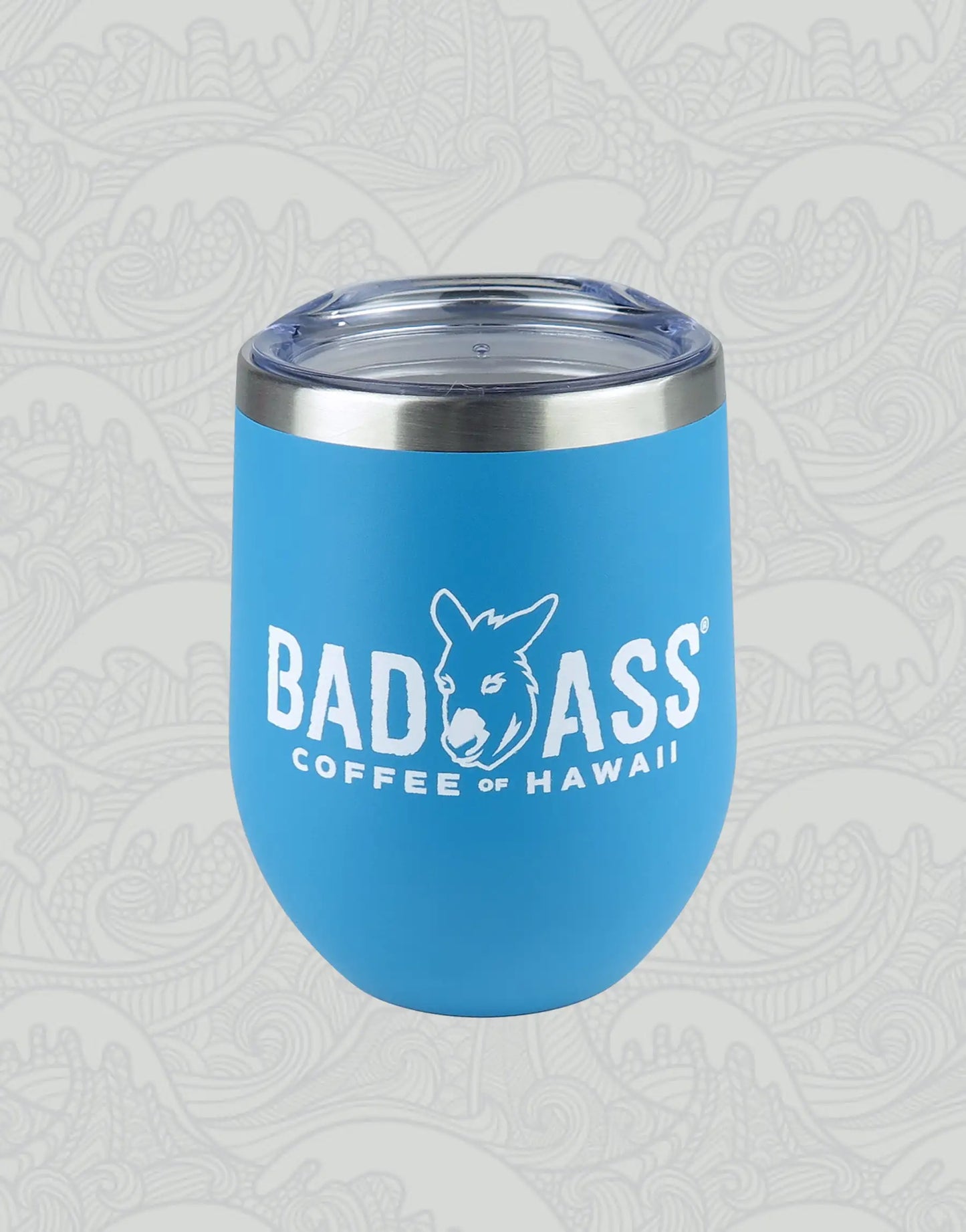 Dark Teal Bad Ass Coffee of Hawaii CeCe 12 oz. Travel Tumbler
