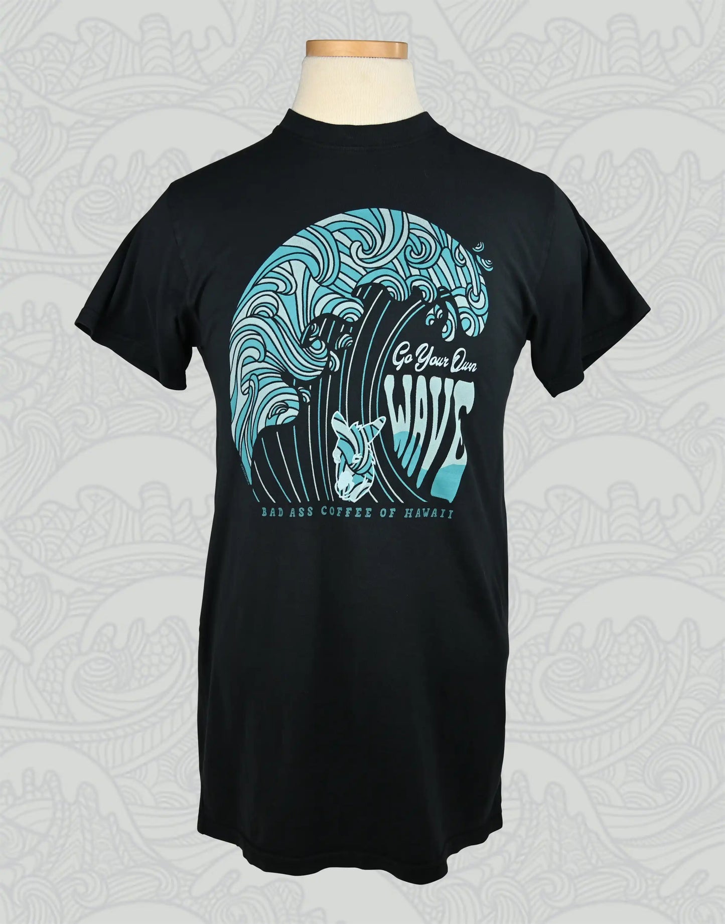 Short Sleeve Shirt | Go Your Own Wave - Black