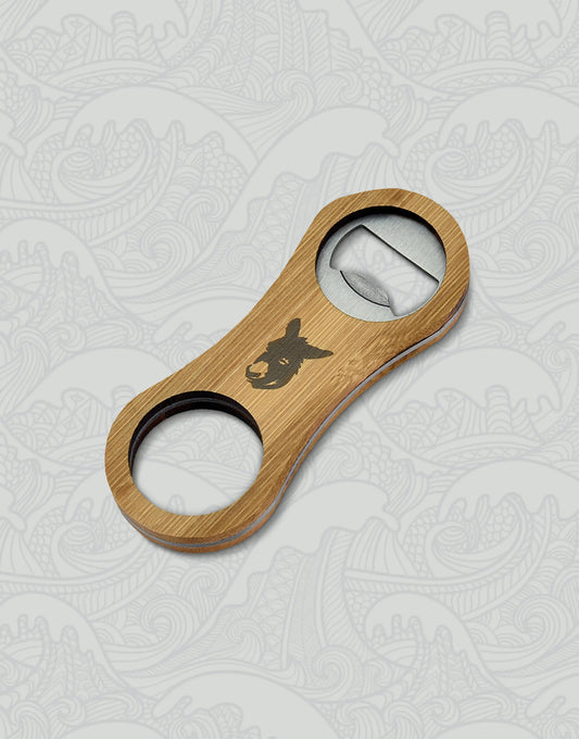 Bamboo Bad Ass Coffee of Hawaii Bottle Opener