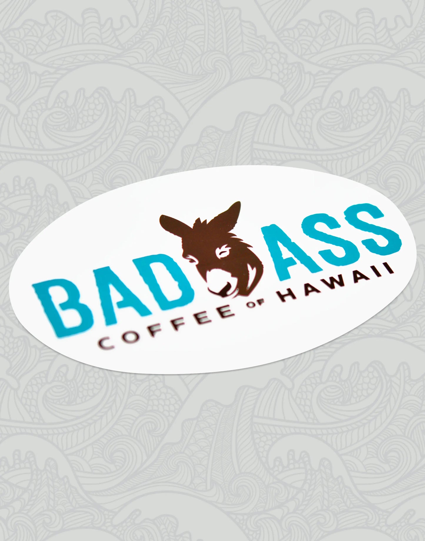 Bad Ass Coffee Oval Sticker