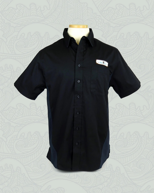 Black Work Shirt | White Patch