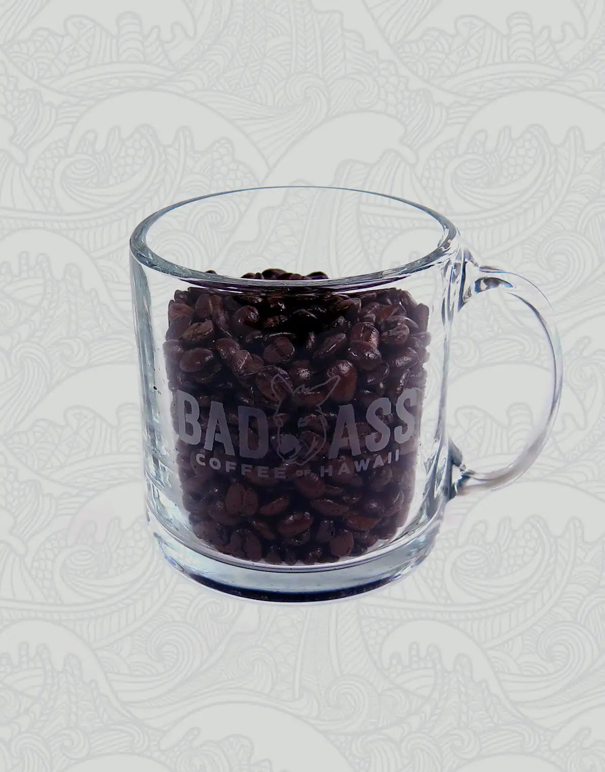 Bad Ass Coffee of Hawaii 13 oz. Glass Mug