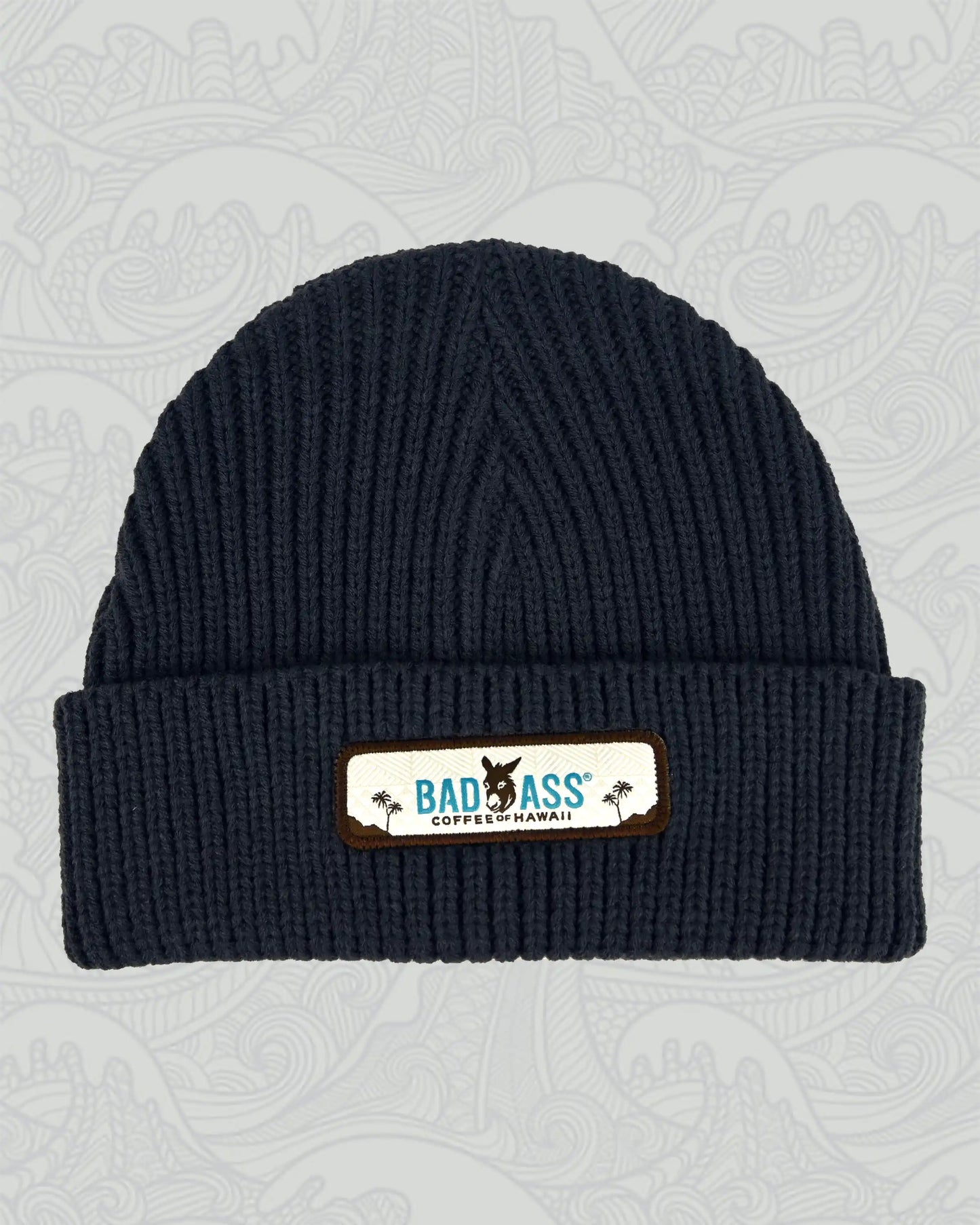 Bad Ass Coffee of Hawaii Knit Beanie - Charcoal