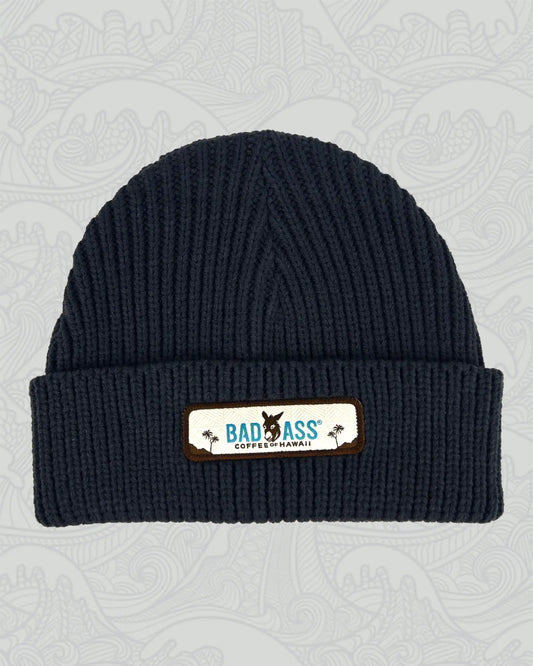 Bad Ass Coffee of Hawaii Knit Beanie - Charcoal