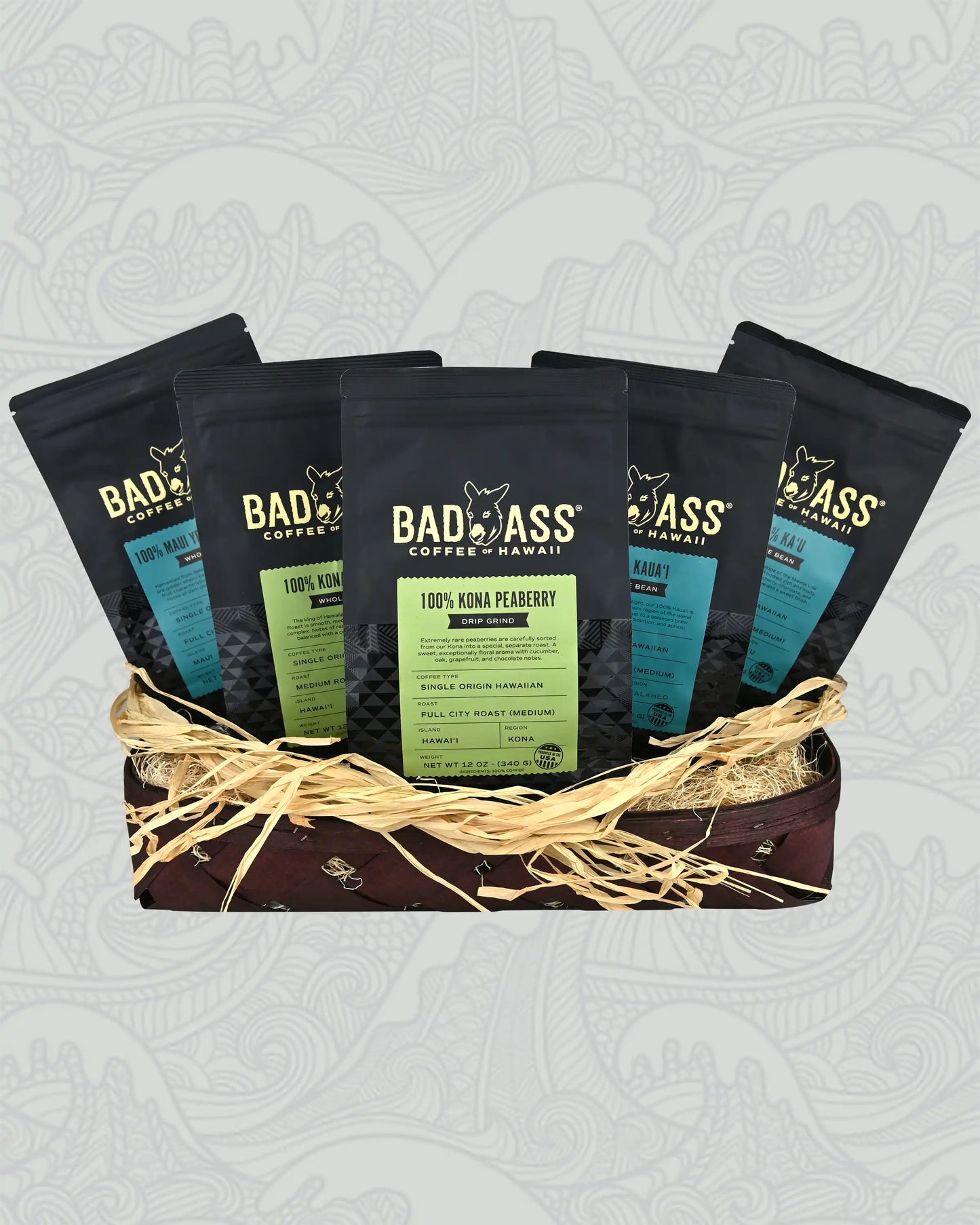 Mauna Kea "Pinnacle" Gift Basket | Five 100% Hawaiians