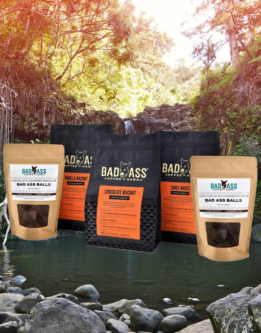 Macadamia Madness Bundle | Vanilla, Chocolate, Three Waves, Milk & Dark Bad Ass Balls